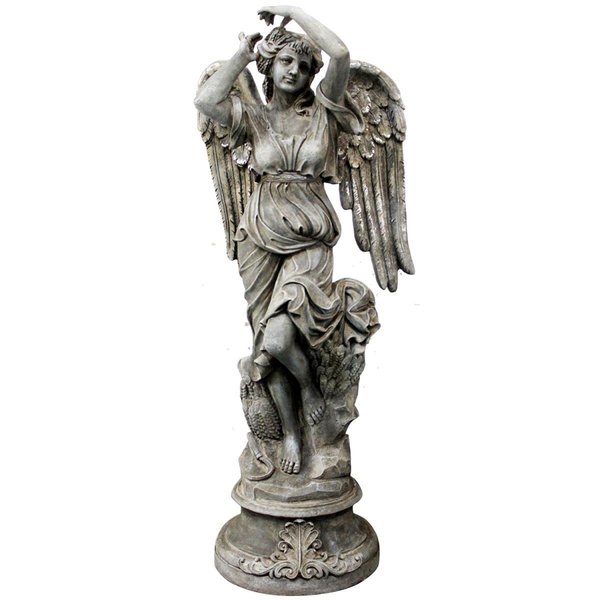 Zaer Zaer ZR868040 72.5 in. Anitique Tall Angel Leyla Statue; Multi Color; Magnesium Oxide ZR868040